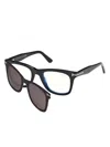 Tom Ford Men's D321 50mm Square Sunglasses In Black Eco/t Logo