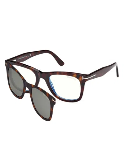 Tom Ford Men's D321 50mm Square Sunglasses In Brown