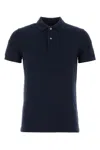 Tom Ford Men Dark Blue Piquet Polo Shirt