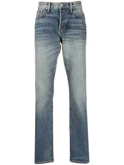 Tom Ford Men Denim Slim Fit Jeans In Blue