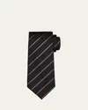 Tom Ford Men's Diagonal Stripe Silk Tie In Blue Pattern