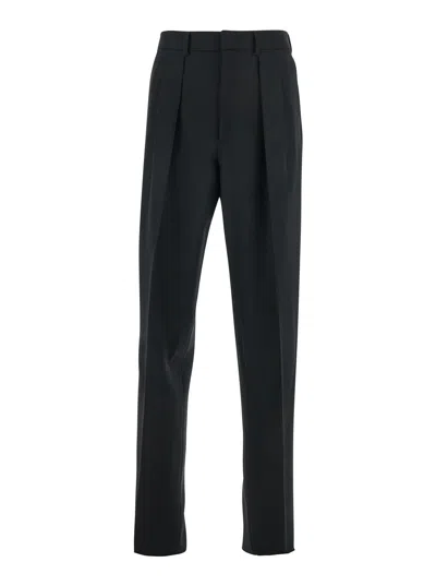 Tom Ford Men's Double Pleat Trousers In Black