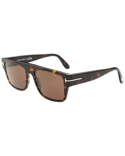 Tom Ford Men's Dunning 55mm Sunglasses In Brown