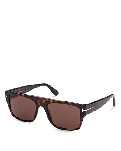 TOM FORD MEN'S DUNNING RECTANGULAR SUNGLASSES, 55MM