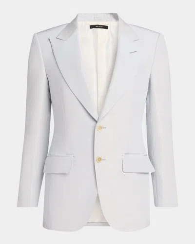 Tom Ford Men's Dyllan Corded Suit In Silk White