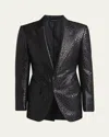 Tom Ford Men's Dyllan Lurex Leopard Sport Coat In Black