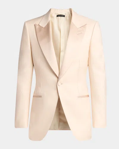 Tom Ford Men's Dyllan Twill Tuxedo In Pink