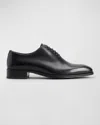 TOM FORD MEN'S ELKAN BURNISHED LEATHER OXFORDS