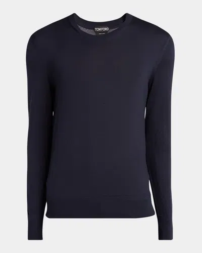 TOM FORD MEN'S FINE GAUGE WOOL CREWNECK SWEATER