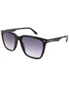 Tom Ford Sunglasses Ft0862/s-01b-54-17-145 Non-polarized In Blue