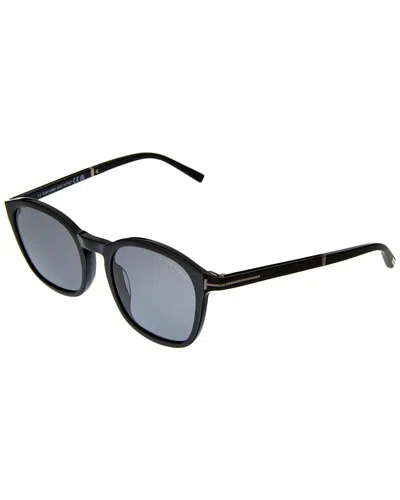 Tom Ford Men's Ft1020 52mm Polarized Sunglasses In Black