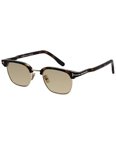 Tom Ford Men's Ft1119 47mm Sunglasses In Brown