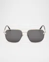 Tom Ford Men's Ft1249-km Metal Square Sunglasses