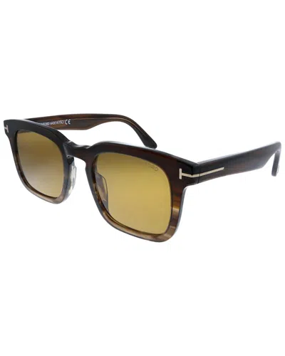 Tom Ford Men's Ft5621-b Dax 53mm Sunglasses In Gray