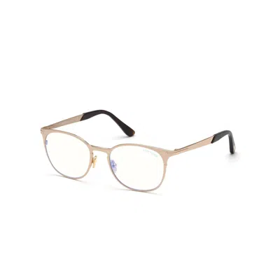 Tom Ford Men's Ft5732-b Sunglasses In Shiny Rose Gold / Clear Lens In Multi