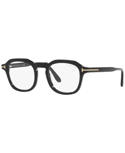Tom Ford Men's Ft5836-b Eyeglasses, Tr001543 49 In Black Shiny