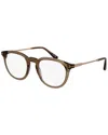 Tom Ford Men's 49mm Optical Frames In Brown
