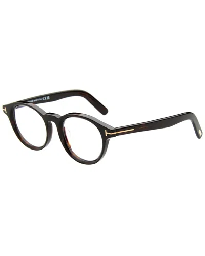 Tom Ford Men's Ft5931-d-b Blue Light Blocking 49mm Optical Frames In Black