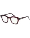 Tom Ford Men's Ft5961 49mm Optical Frames In Red