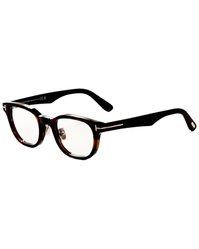 Tom Ford Men's Ft6020 49mm Optical Frames In Brown