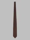 Tom Ford Brown Polka Dot Tie In Brown