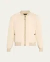 Tom Ford Gabardine Bomber Jacket In Brown