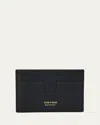 Tom Ford Men's Grained Leather Money Clip Card Case
