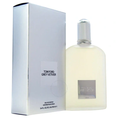 Tom Ford Men's Grey Vetiver Edp Spray 3.4 oz (100 Ml) In Amber / Grey / Orange