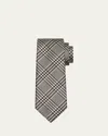 Tom Ford Men's Houndstooth Check Mulberry Silk Tie In Multicolor