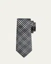 Tom Ford Men's Houndstooth Mulberry Silk Tie In Sky Multic