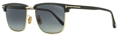 Tom Ford Men's Hudson-02 Sunglasses Tf997h 02d Matte Black/gold 55mm In Multi