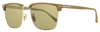 Tom Ford Men's Hudson-02 Sunglasses Tf997h 52l Matte Tan/gold 55mm In Multi