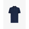 Tom Ford Mens Ink Straight-hem Regular-fit Cotton-piqué Polo Shirt In Blue