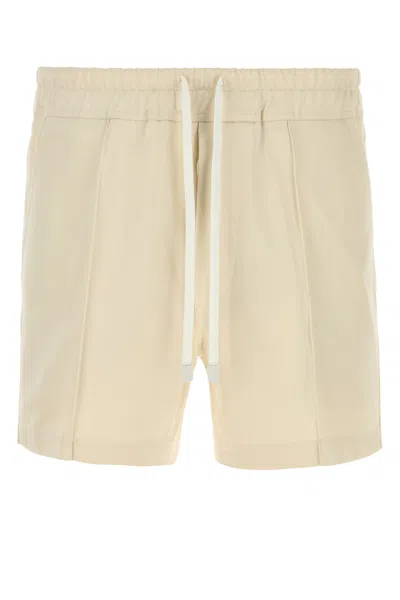 Tom Ford Men Ivory Satin Bermuda Shorts