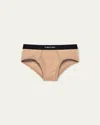 Tom Ford Stretch-cotton Briefs In Nude