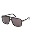 Tom Ford Ft1177 Oversized Square Frame Sunglasses In Black