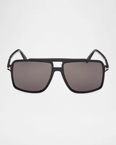 TOM FORD MEN'S KEMP ACETATE RECTANGLE SUNGLASSES
