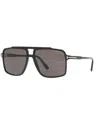 Tom Ford Ft1177 Oversized Square Frame Sunglasses In Black Shiny