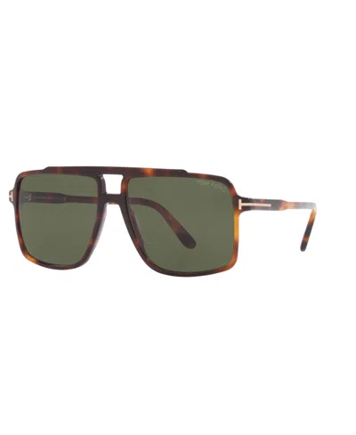 Tom Ford Men's Kemp Sunglasses, Tr001927 In Tortoise Blonde