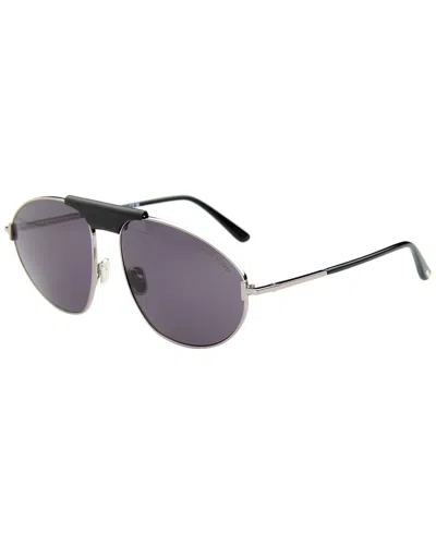 Tom Ford Men's Ken 60mm Sunglasses In Metallic