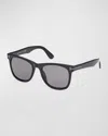 TOM FORD MEN'S KEVYN POLARIZED ACETATE SQUARE SUNGLASSES