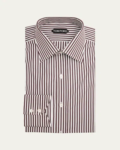 TOM FORD MEN'S LADDER STRIPE DRESS SHIRT