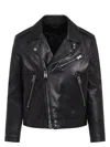 Tom Ford Biker Leather Jacket In Black