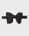 Tom Ford Textured Silk Bow Tie In Black