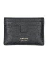 Tom Ford Men's Leather Logo Cardholder In Black