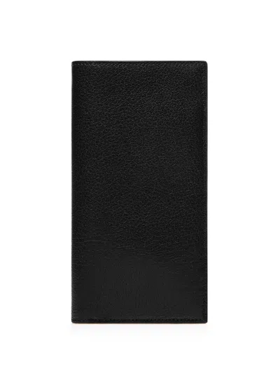 Tom Ford Men's Leather Vertical Strap Wallet In Black
