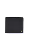 Tom Ford Textured Black Bifold Wallet In Black