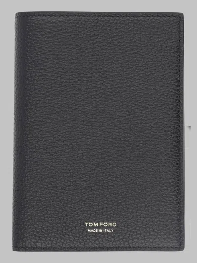 Tom Ford Men's Leather Wallet In Black
