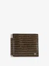 Tom Ford Men Leather Wallet With Croco Effect