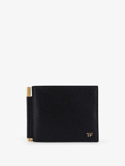 TOM FORD TOM FORD MEN LEATHER WALLET WITH LOGO